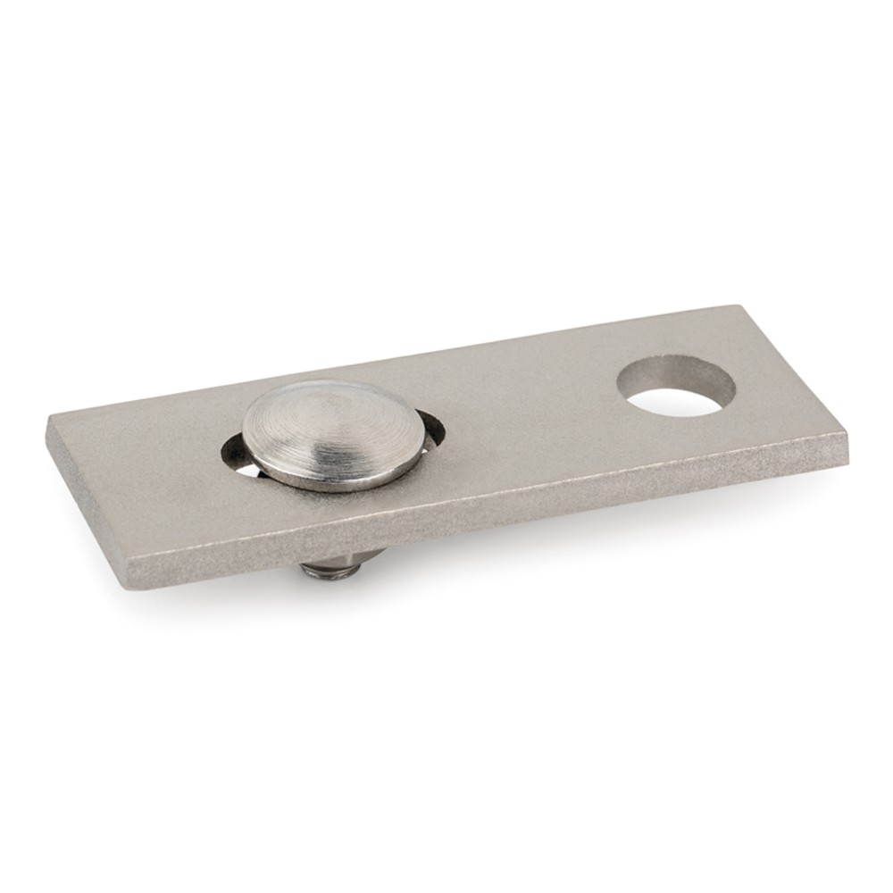 PMO-D [CP] Accesorios regulables para la instalación de placas solares. Placa para tornillo doble rosca con tornillo DIN-603 A2 y tuerca DIN-6923 A2